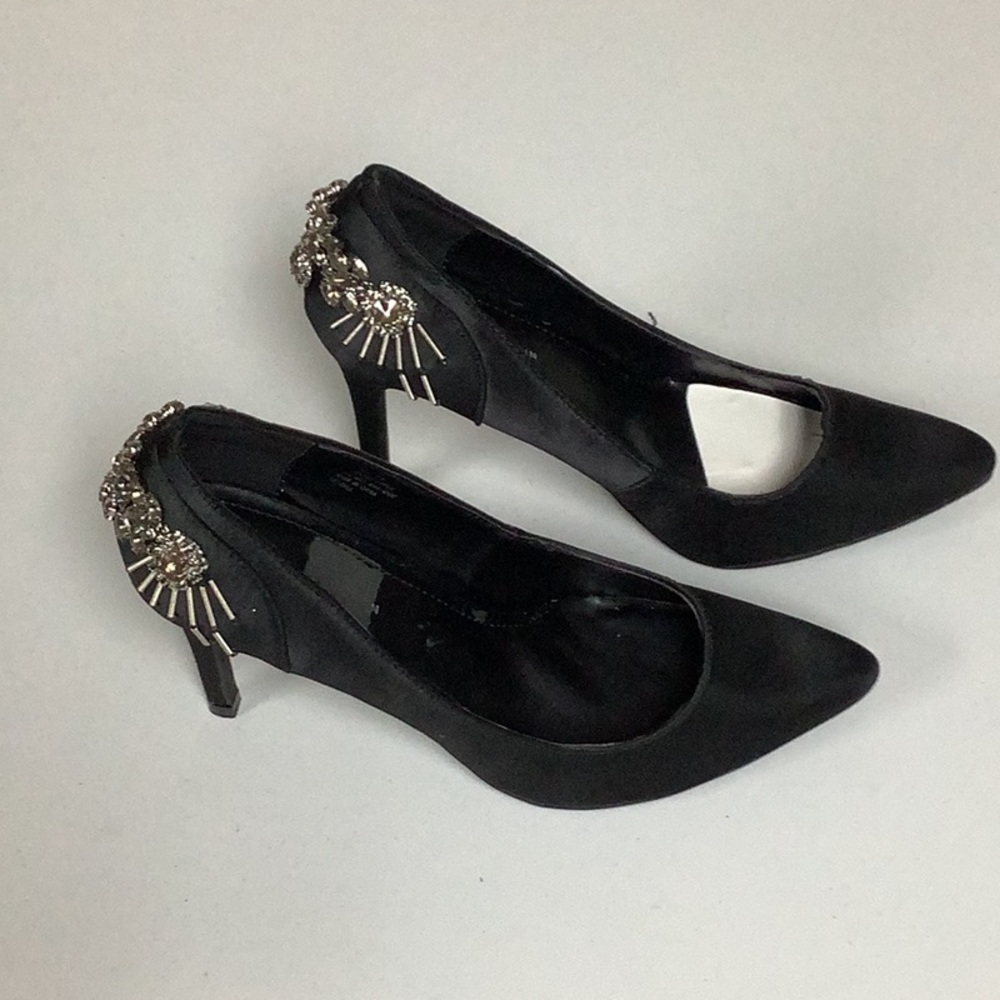 By Farylrobin Women Black Heel Shoes